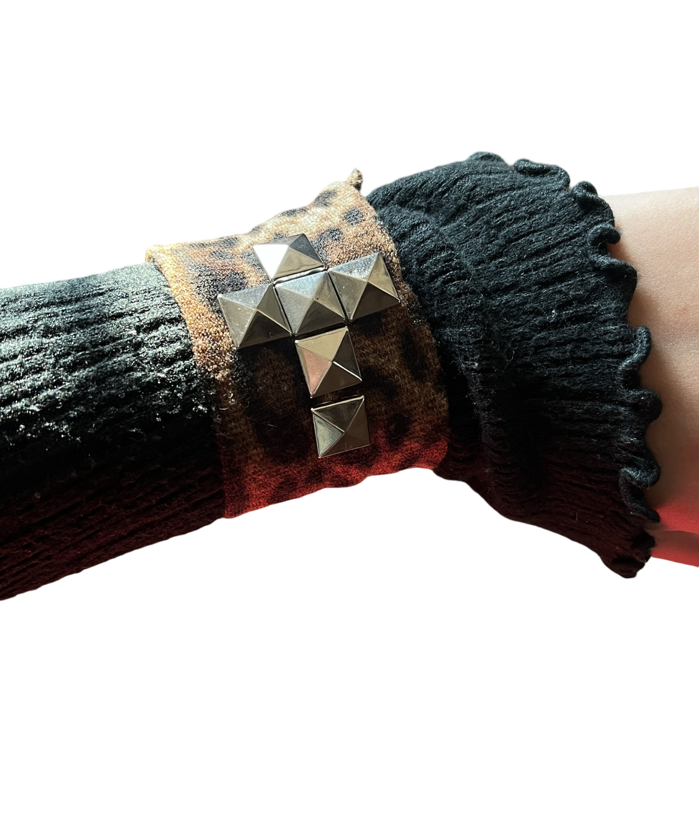 Leopard Cross Bracelet