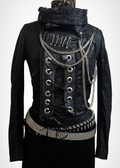 Lace up Biker Jacket