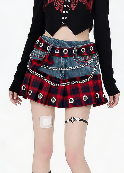 Blood Bath Pleated Skirt